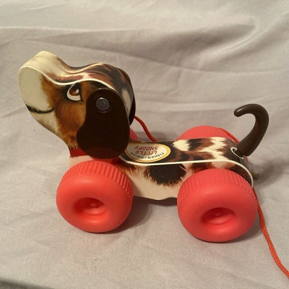 2014 Mattel‎ Fisher Price Little Snoopy pull along dog - Picture 1 of 11